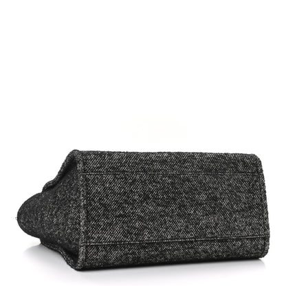 Chanel Mixed Fibers Calfskin Medium Deauville Tote Black 4 of 10