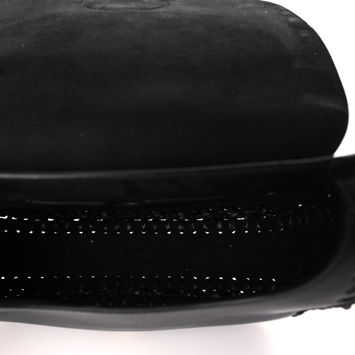 Grained Calfskin Medium Whipstitched Bobby Bag Black