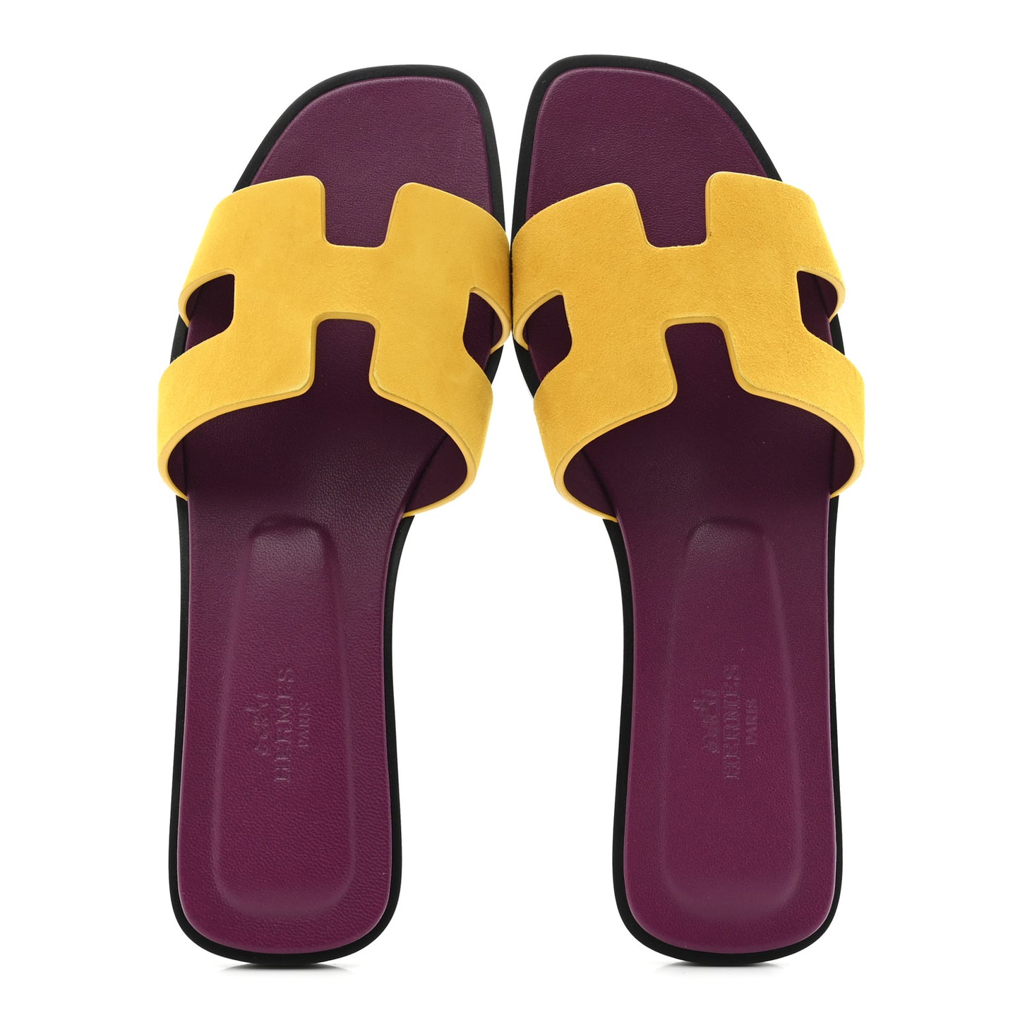 Suede Goatskin Oran Sandals 37.5 Jaune Topaze