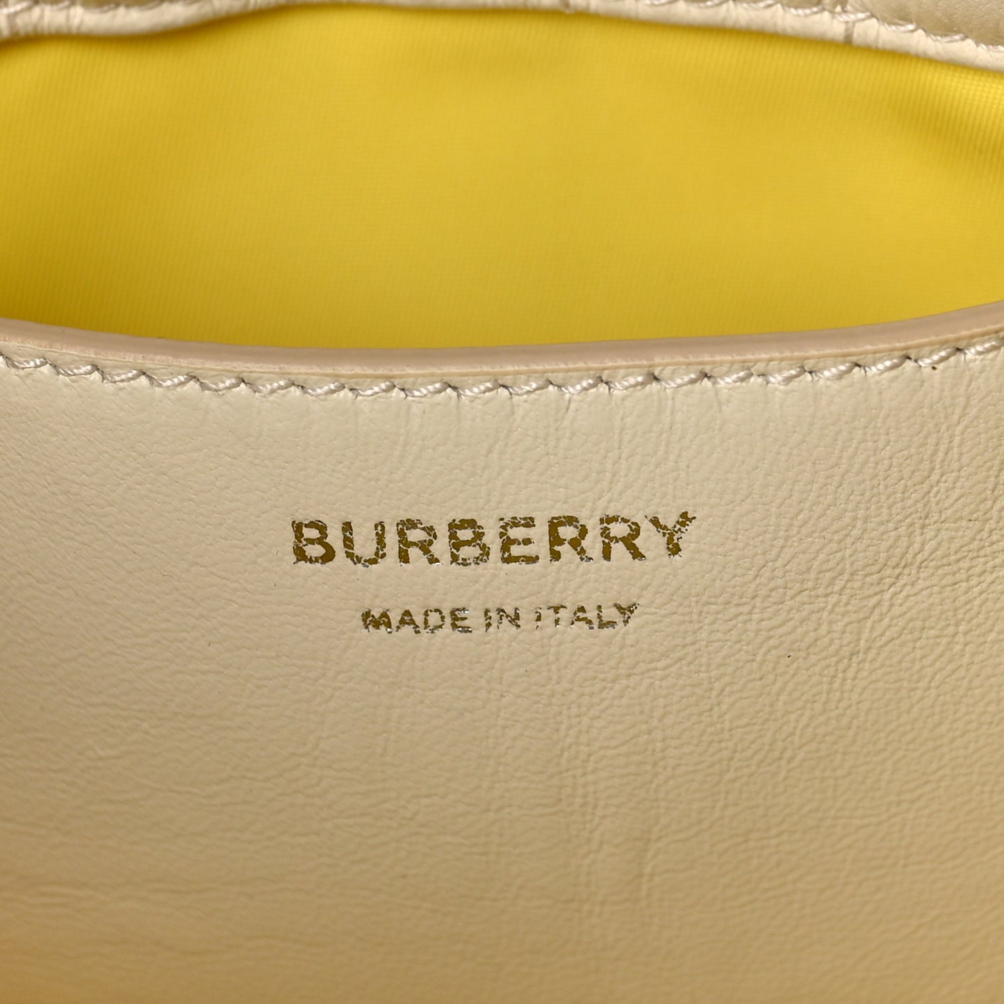 Lambskin Quilted Small Lola Bucket Bag Pale Vainilla