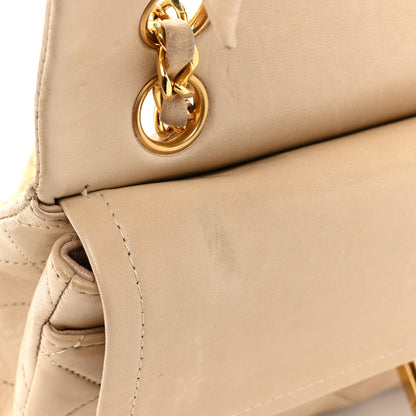 Chanel Lambskin Quilted Small Double Flap Beige 14 of 23