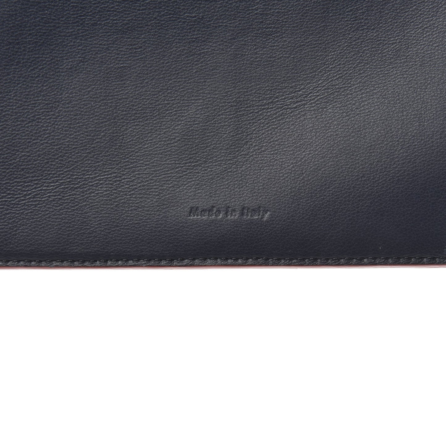 Grained Calfskin Large Multifunction Strap Wallet Coquelicot