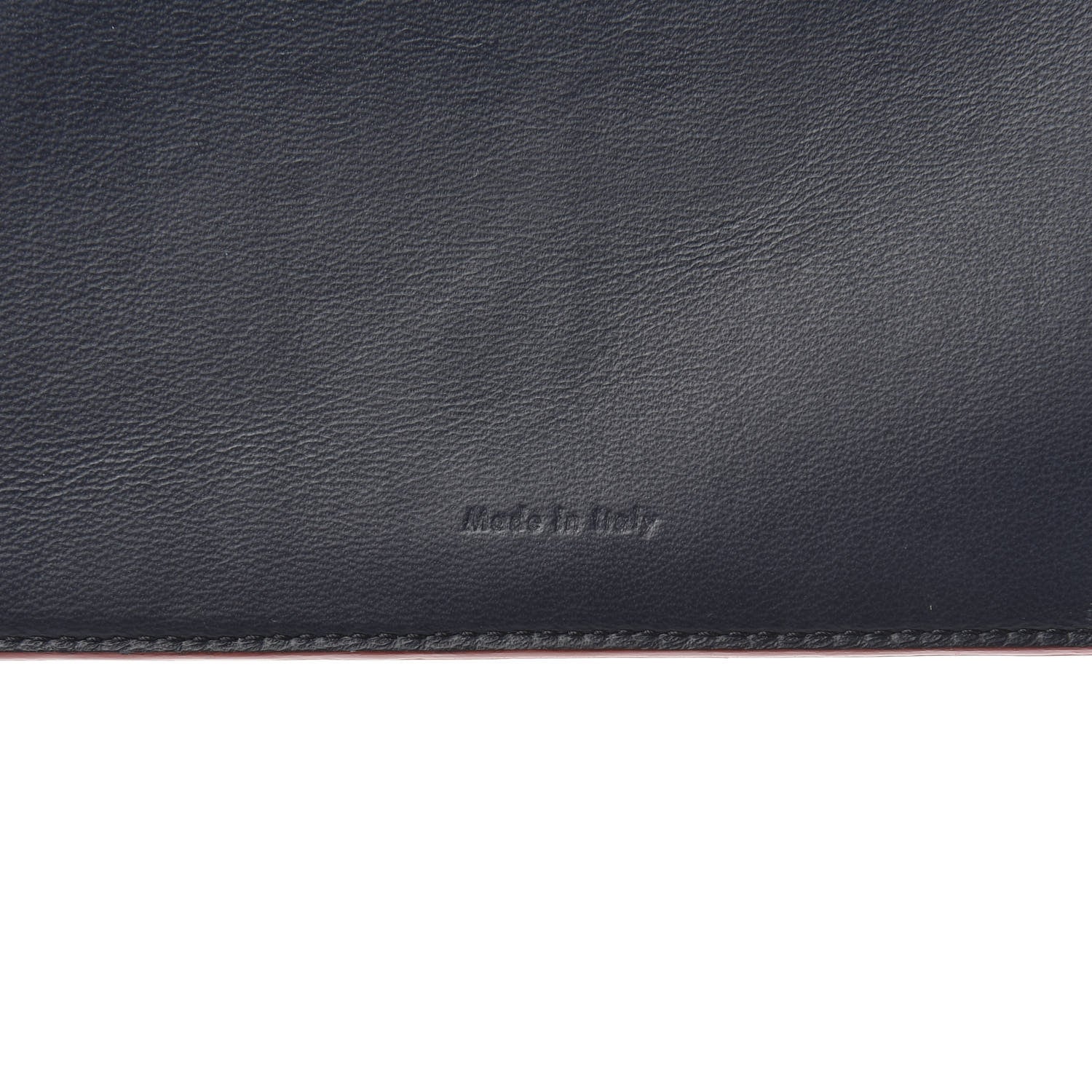 Celine Grained Calfskin Large Multifunction Strap Wallet Coquelicot 7 of 10
