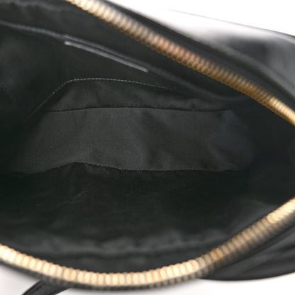 Saint Laurent Calfskin Matelasse Monogram Lou Camera Bag Black 4 of 10