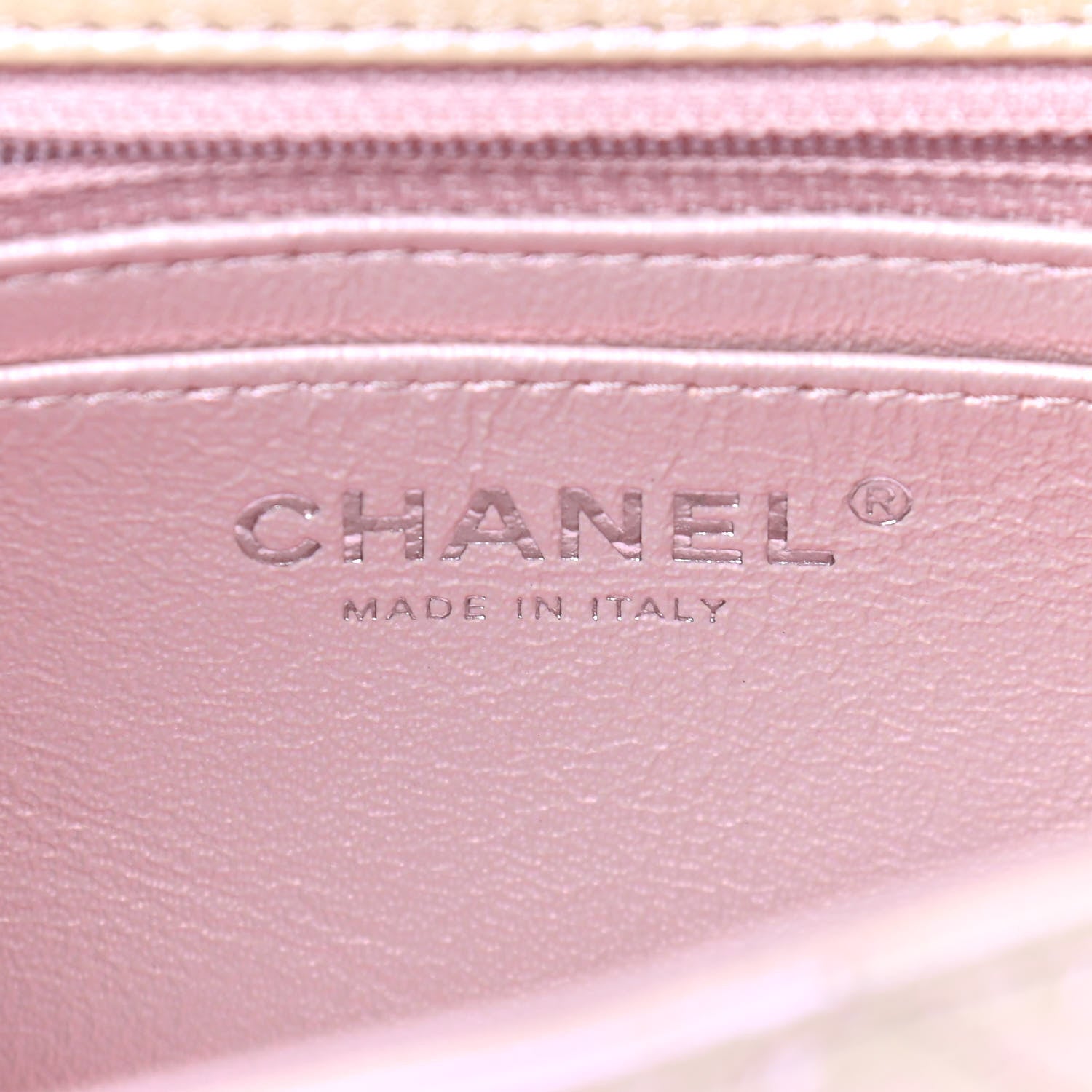 Chanel Iridescent Calfskin Quilted Mini Rectangular Flap Pink 5 of 8