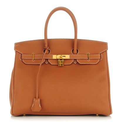 Hermes Togo Birkin 35 Gold 1 of 27