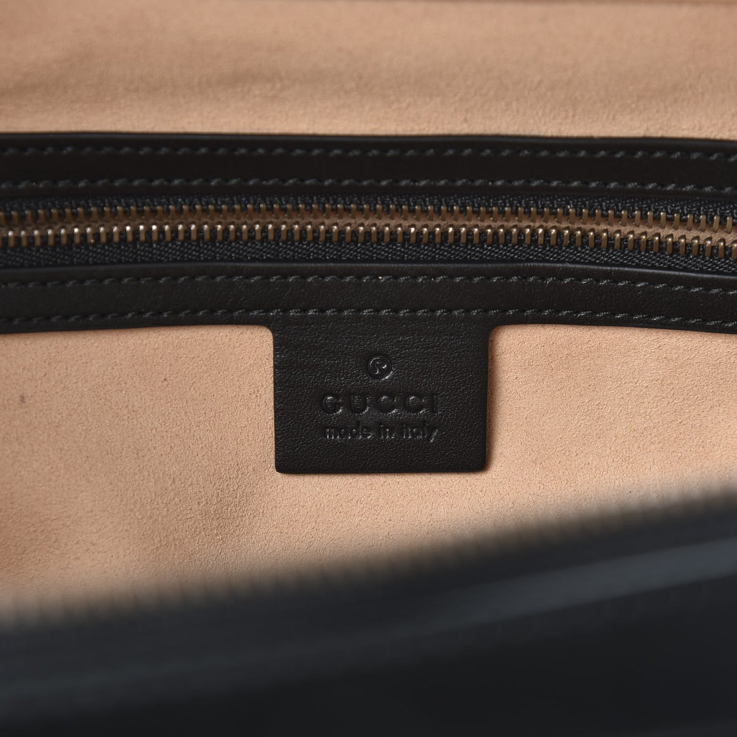 Calfskin Matelasse Sylvie Web Small GG Marmont Top Handle Shoulder Bag Black