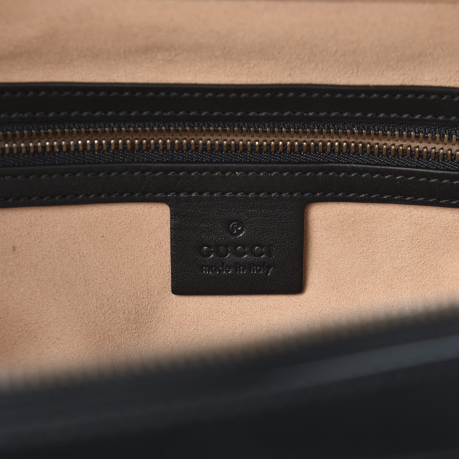 Gucci Calfskin Matelasse Sylvie Web Small GG Marmont Top Handle Shoulder Bag Black 7 of 9