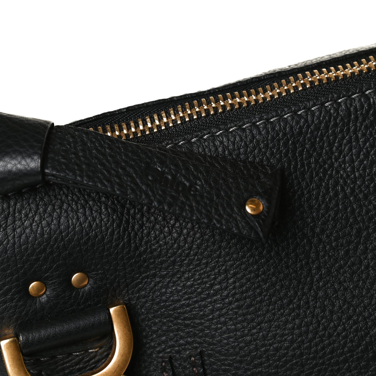 Calfskin Medium Marcie Satchel Black