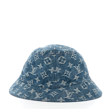 Louis Vuitton Monogram Denim Transformable Bob Bucket Hat 58 Blue 5 of 9