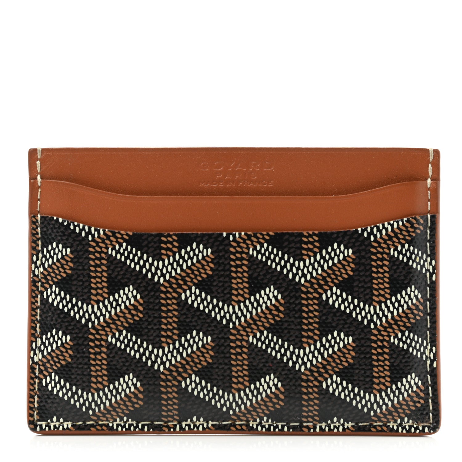 Goyard Goyardine Saint Sulpice Card Holder Black Gold 1 of 7