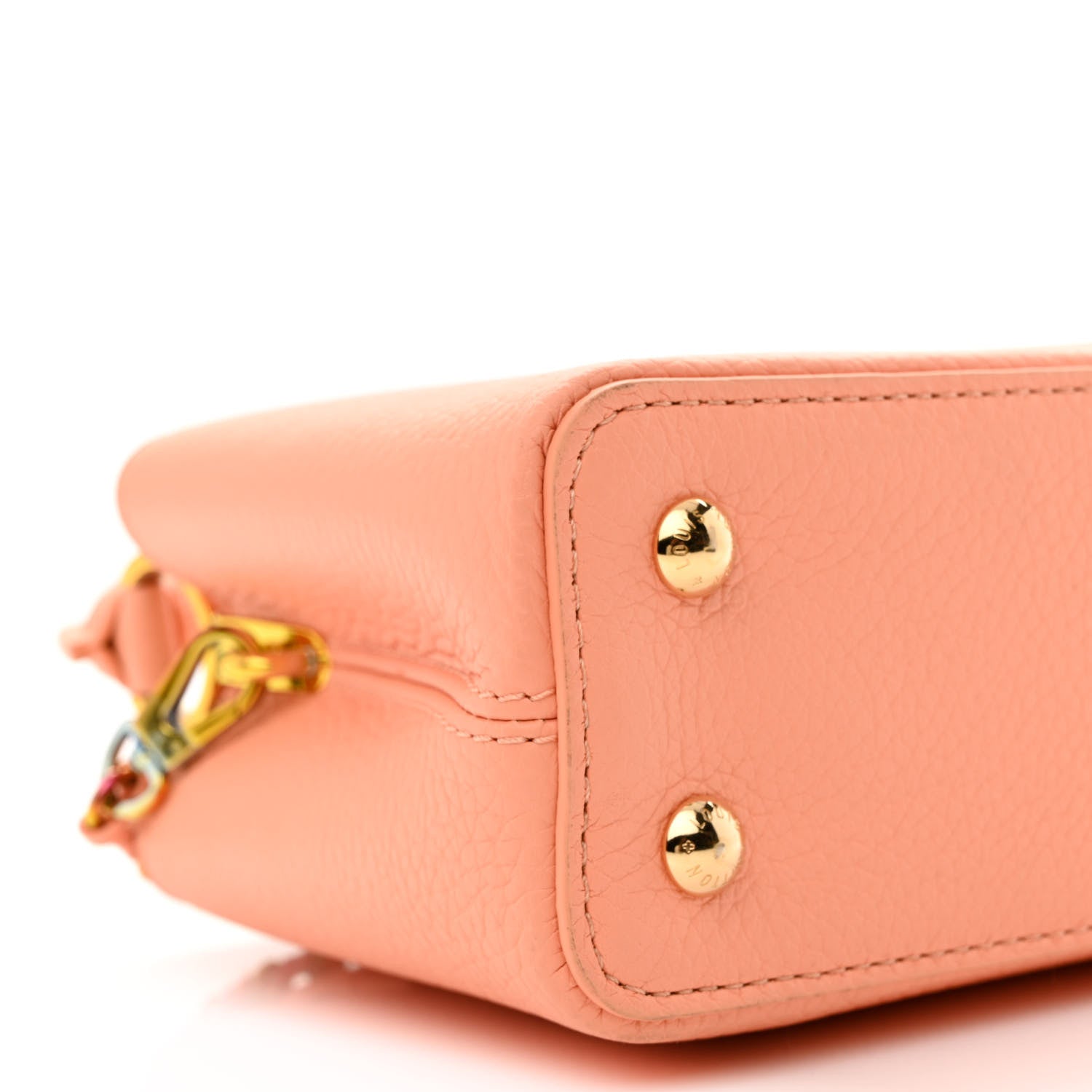 Louis Vuitton Taurillon Mini Capucines Abricot 8 of 9