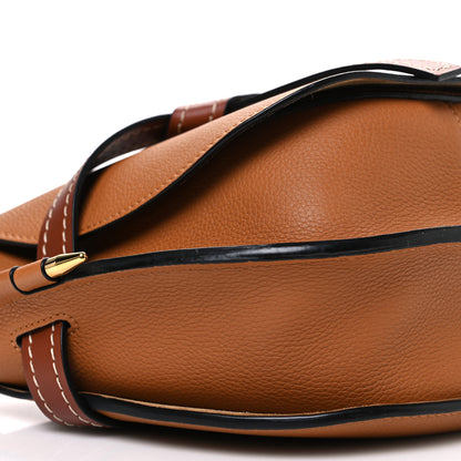 Loewe Grained Calfskin Small Gate Crossbody Bag Caramel Pecan 9 of 10
