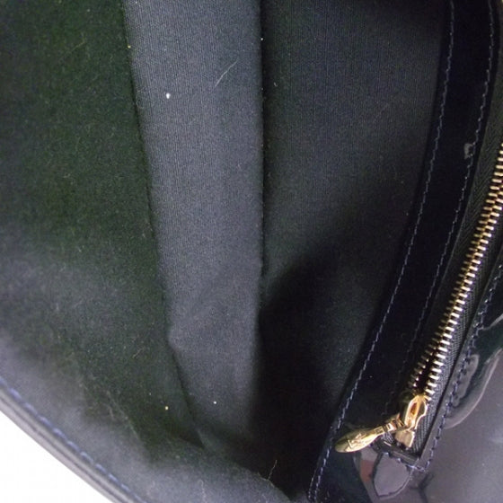 Patent Sobe Clutch Blue Nuit