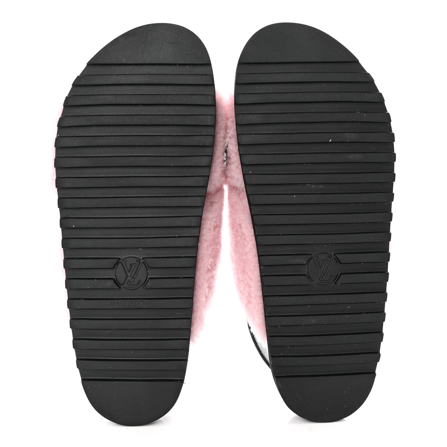 Louis Vuitton Shearling Paseo Sandals 40 Pink 5 of 8