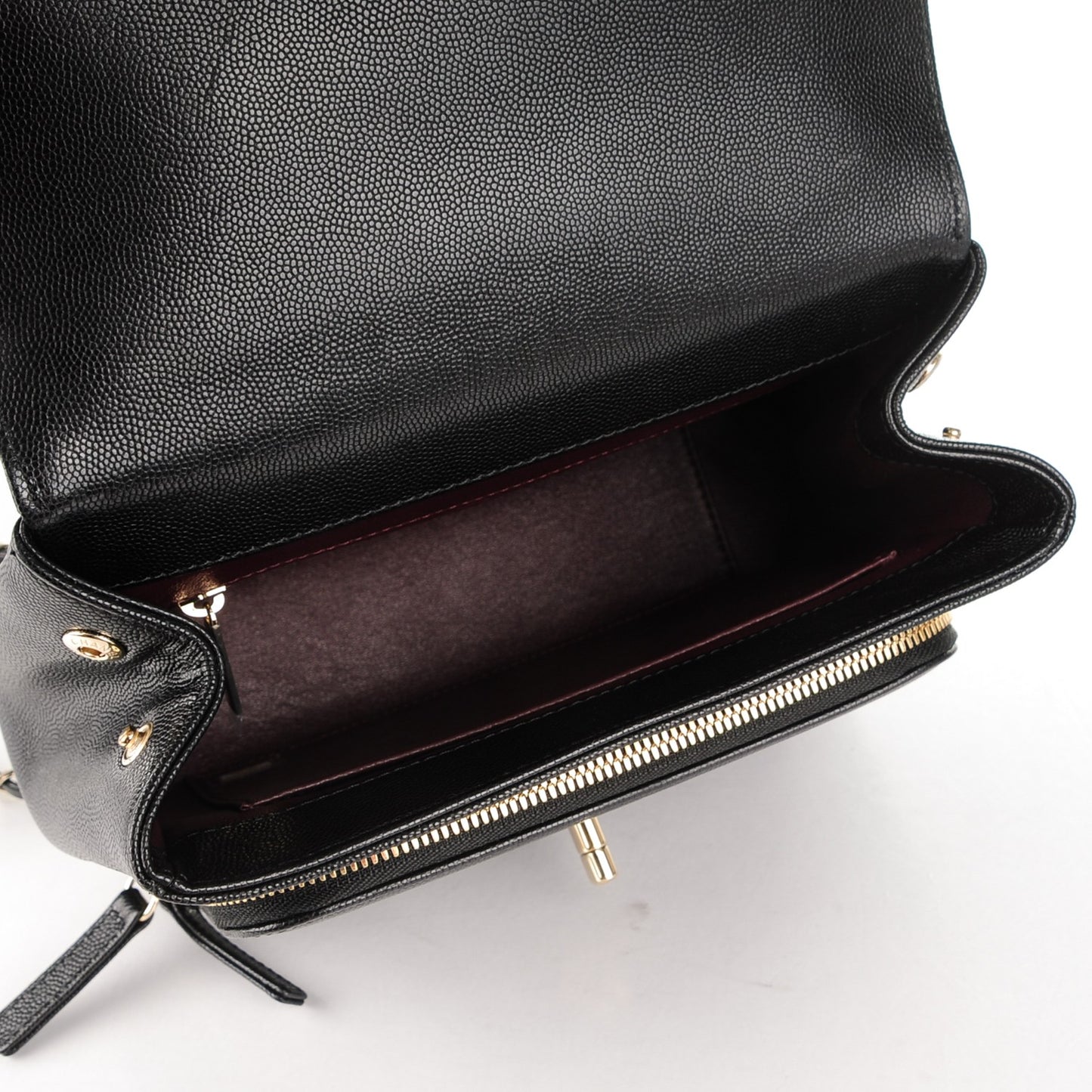 Caviar Quilted Medium Business Affinity Flap Black