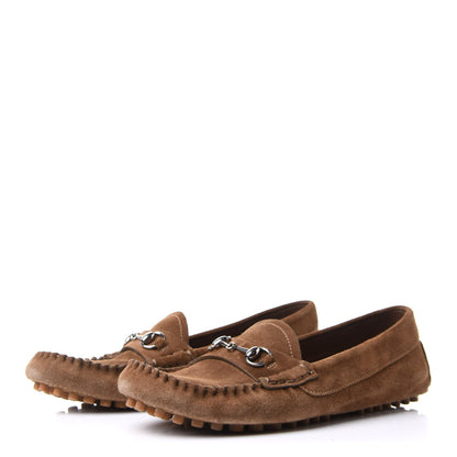 Gucci Suede Womens Horsebit Driver Loafer 36 Brown 3 of 10