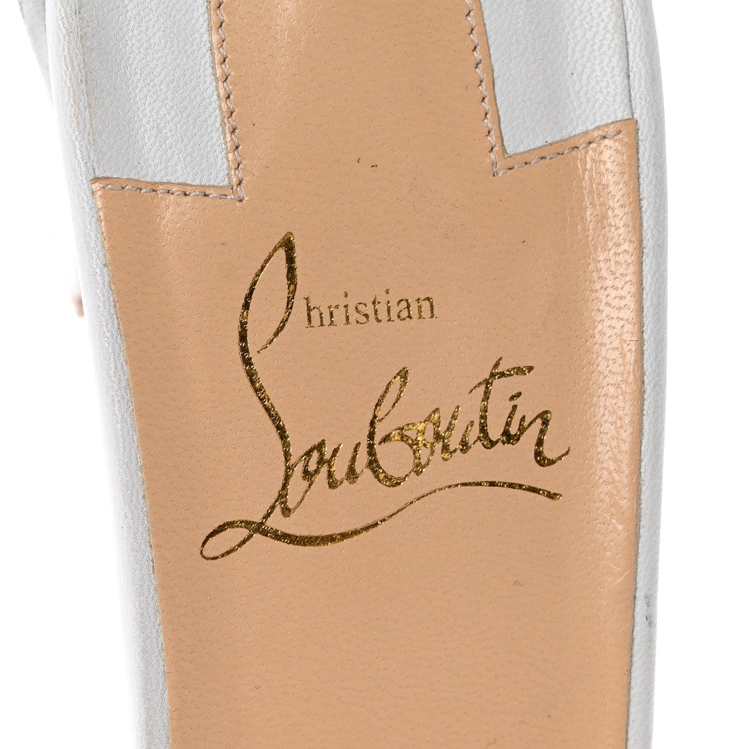 Christian Louboutin Nappa Marmela Mules 38.5 Bianco 8 of 10