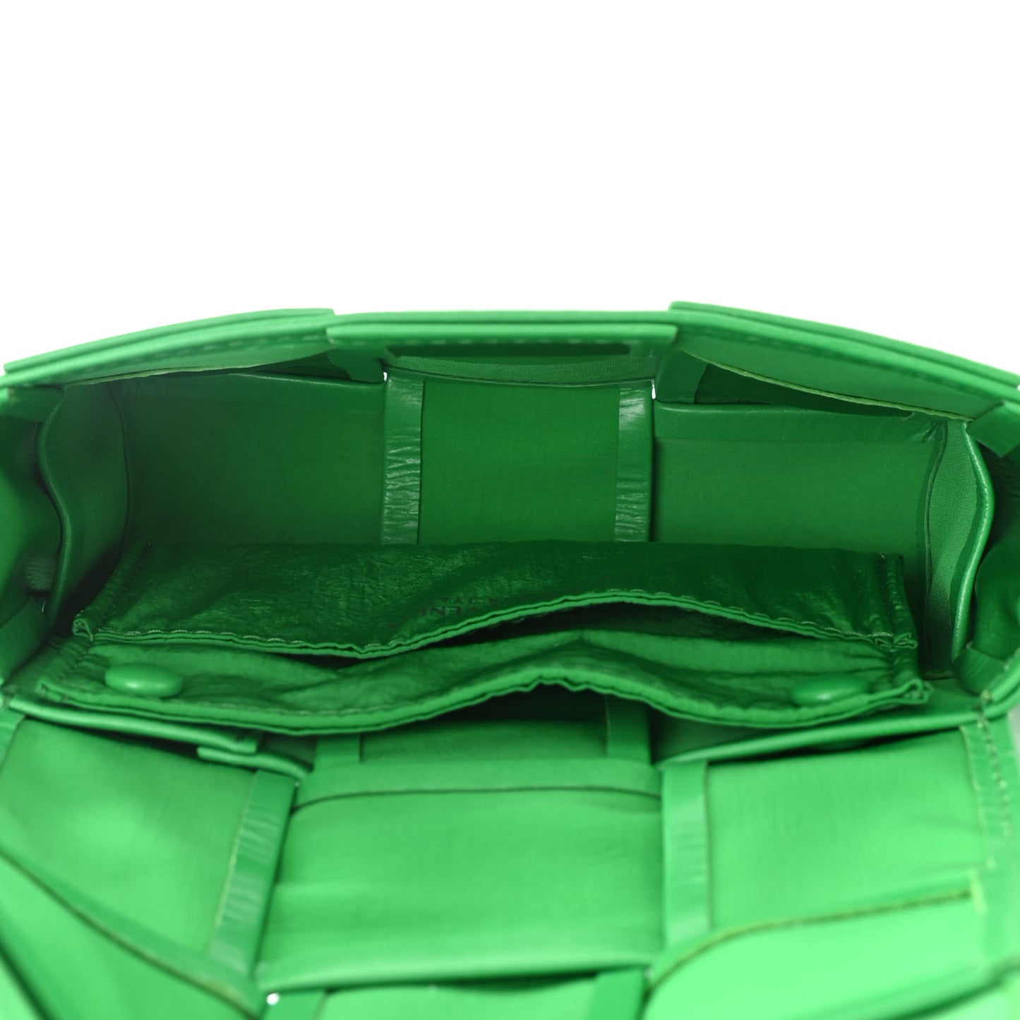 Crinkled Lambskin Maxi Intrecciato Extra Mini Cassette Crossbody Bag Parakeet