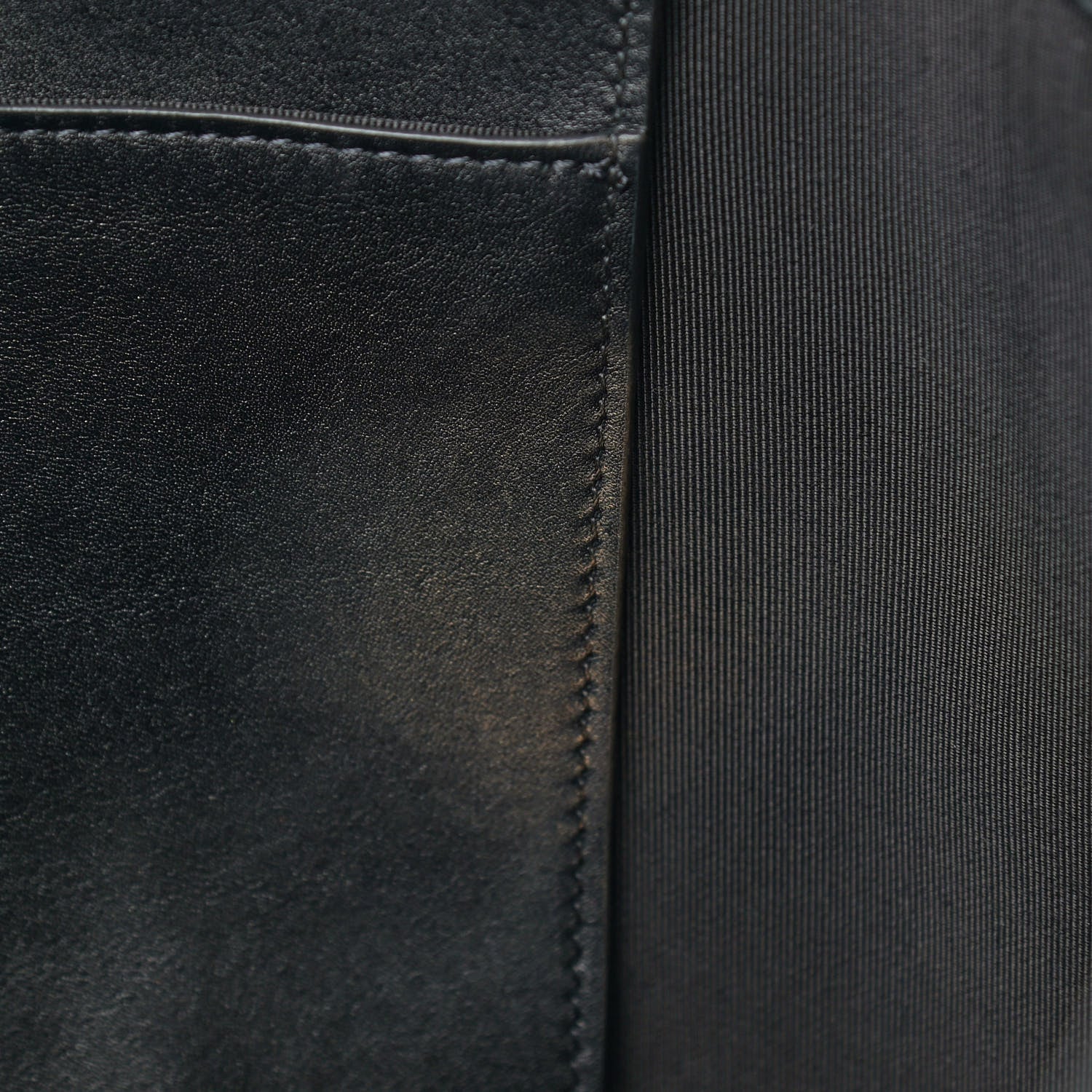 Chanel Calfskin Stitched Shopping Tote Black 14 of 18