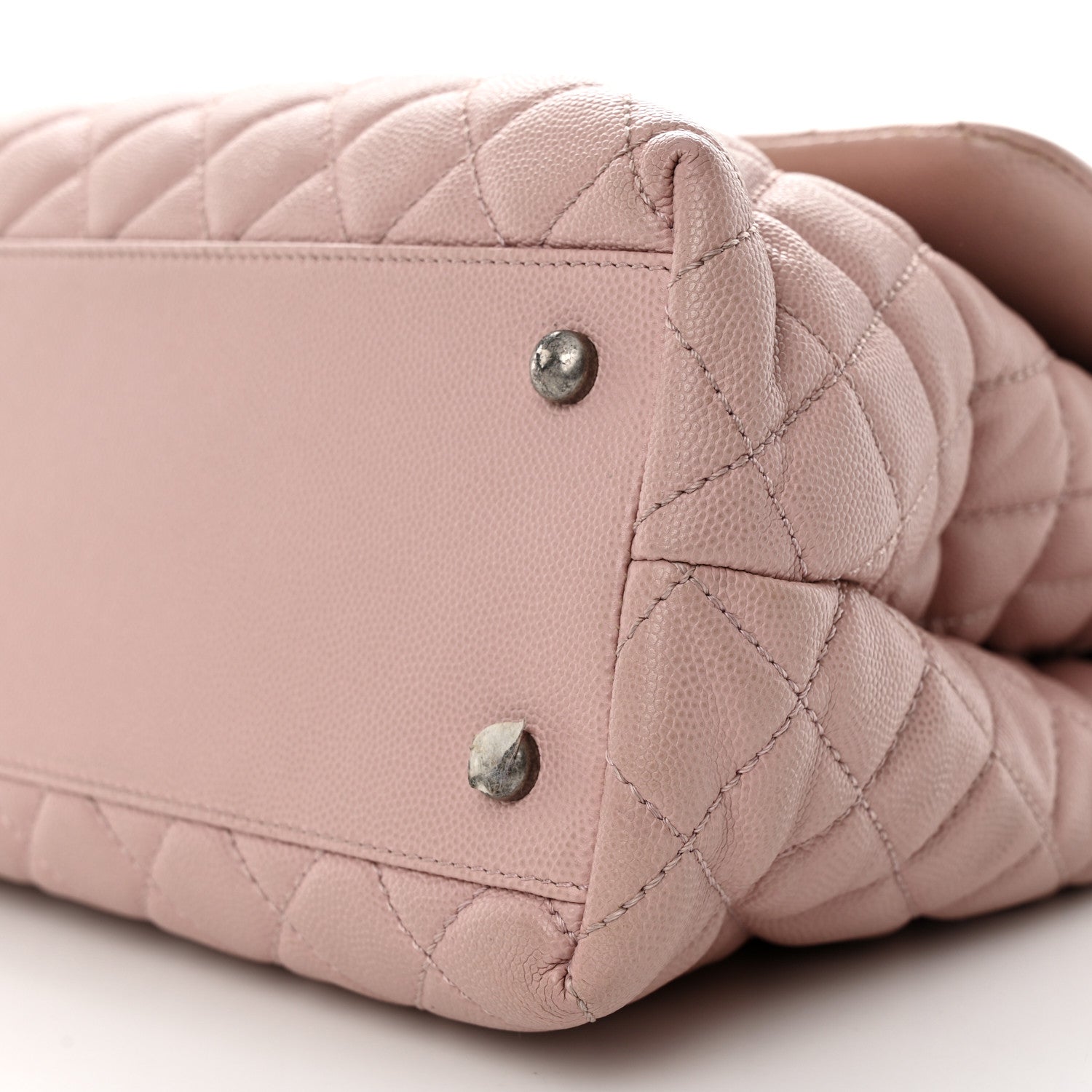 Chanel Caviar Quilted Medium Coco Handle Flap Light Pink 10 of 10