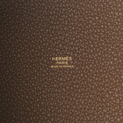 Hermes Taurillon Maurice Picotin Lock 18 PM Beige De Weimar 6 of 9