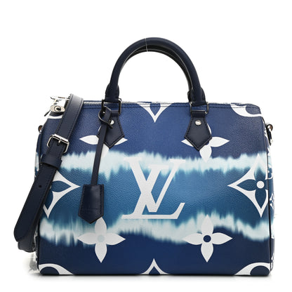 Louis Vuitton Monogram Escale Speedy Bandouliere 30 Blue 1 of 9