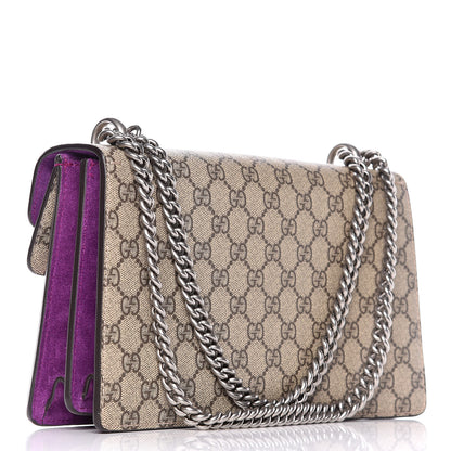 Gucci GG Supreme Monogram Embroidered Small Dionysus Shoulder Bag Purple 3 of 10