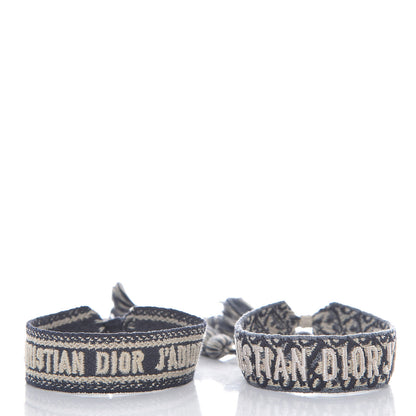 Christian Dior Woven Cotton J'Adior Friendship Bracelet Set 3 of 5