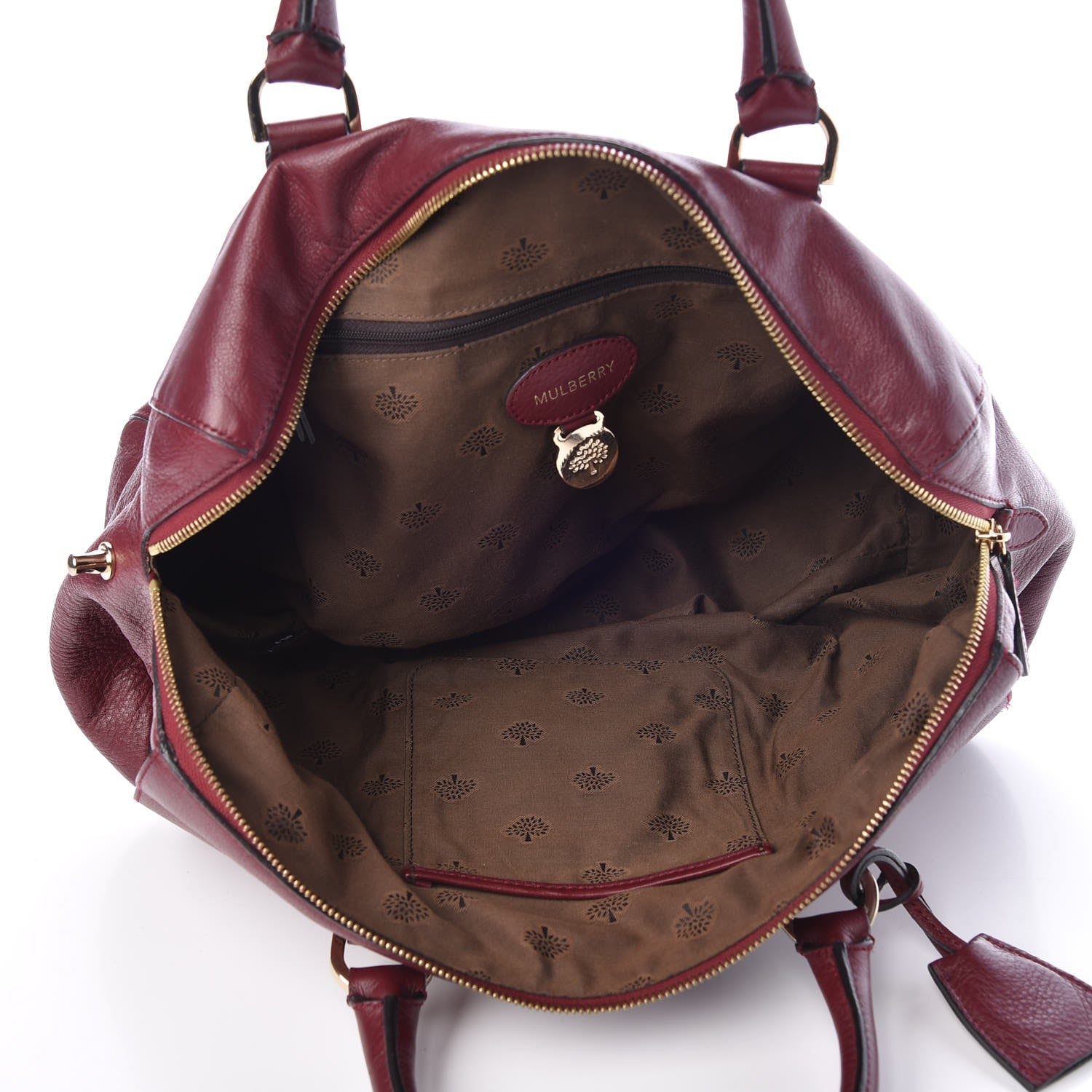 Mulberry Pebbled Calfskin Medium Del Rey Satchel Black Forest 5 of 13