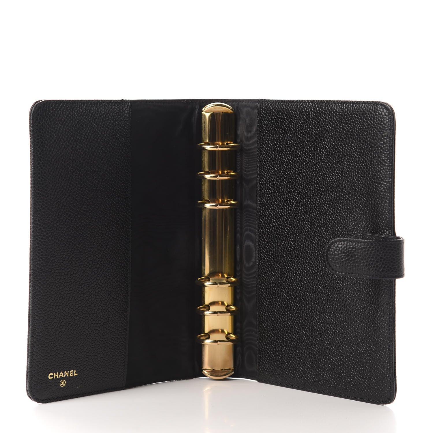 Chanel Caviar CC Medium Ring Agenda Planner Black 5 of 9