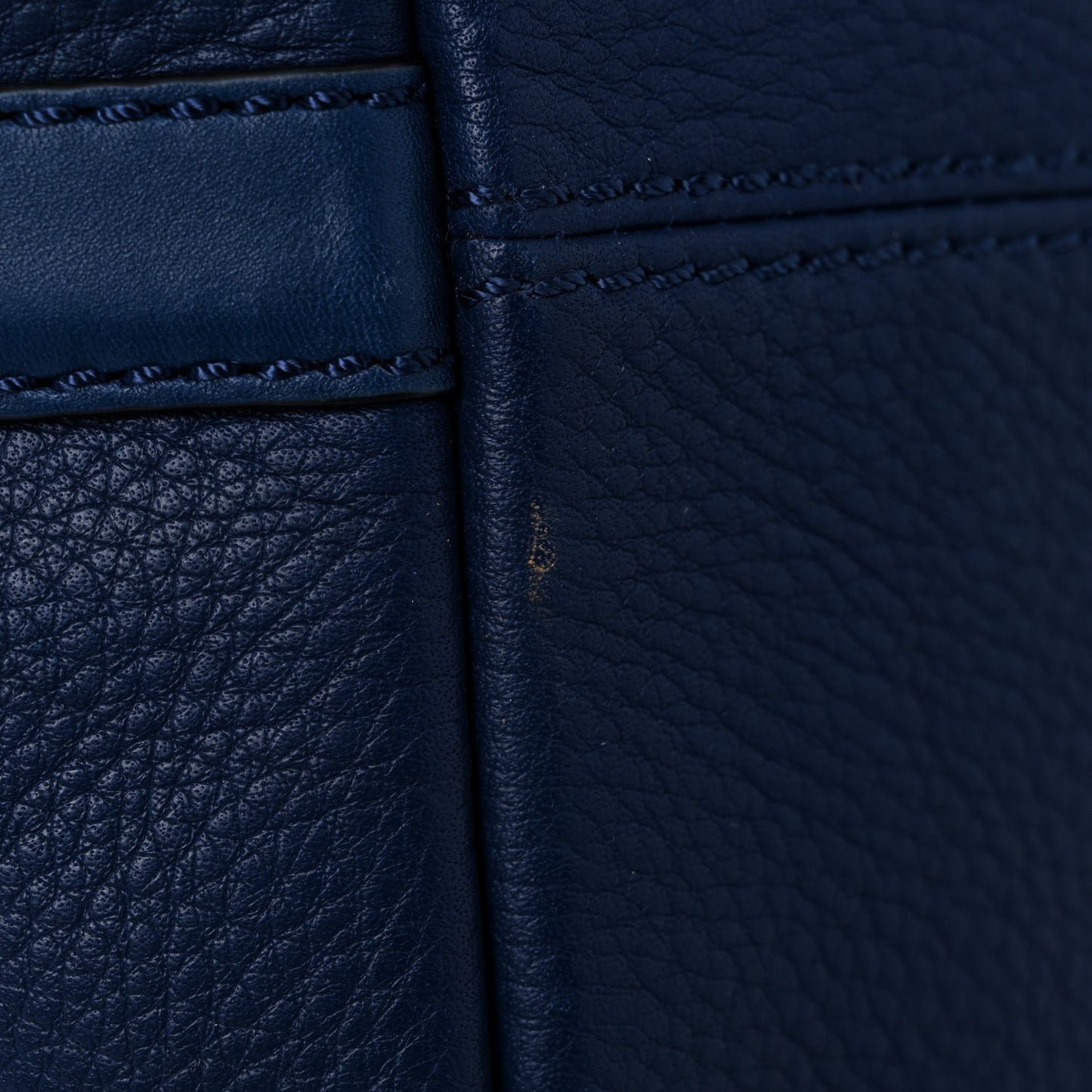 Grainy Calfskin House Check Canvas Heston Crossbody Blue