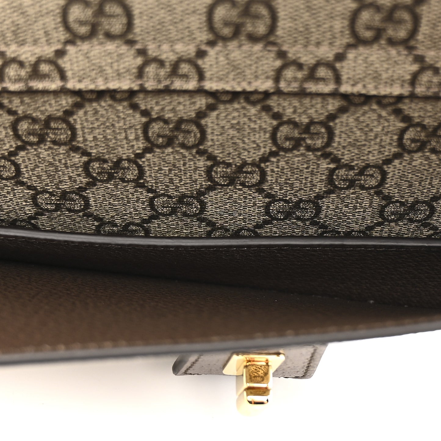 GG Supreme Monogram Textured Dollar Calfskin Blondie Belt Bag Beige Ebony New Acero