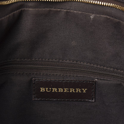 Burberry Haymarket Check Shoulder Bag Chocolate 10 of 12