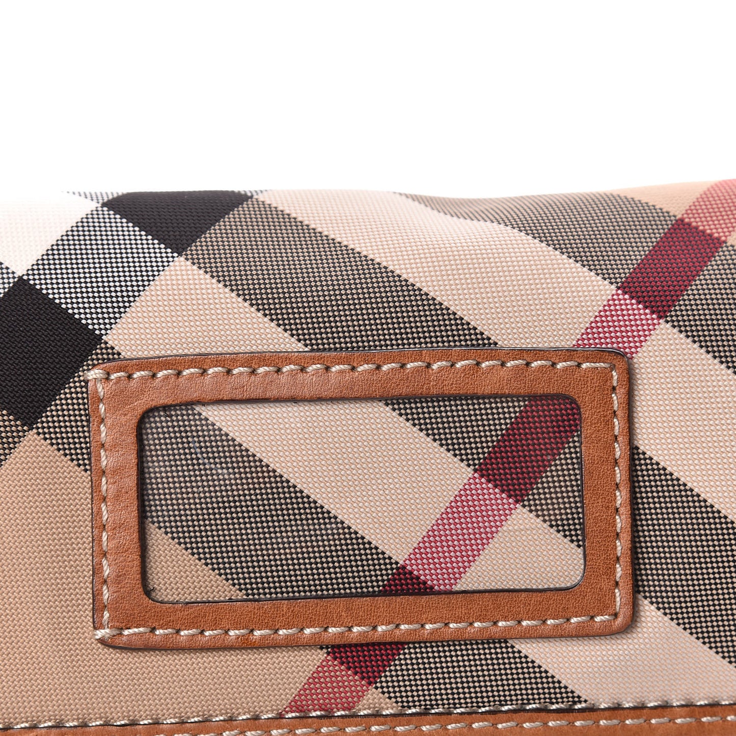 Nova Check Messenger Bag Brown