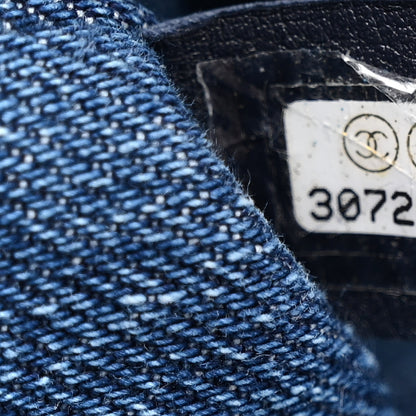 Chanel Denim CC Quilted Mini Square Flap Blue 7 of 11