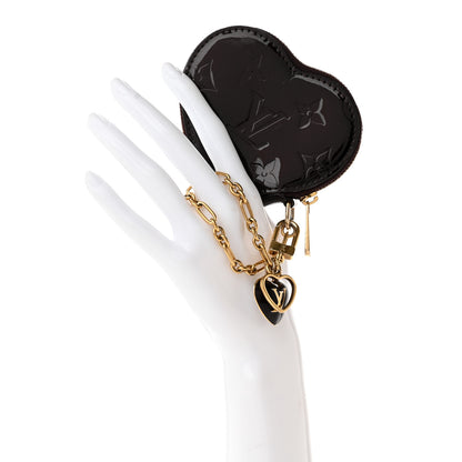 Louis Vuitton Vernis Coeur Heart Coin Purse Amarante 2 of 10
