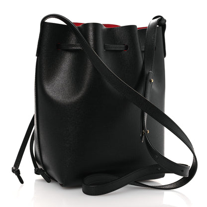 Mansur Gavriel Calfskin Mini Bucket Bag Black Flamma 3 of 10
