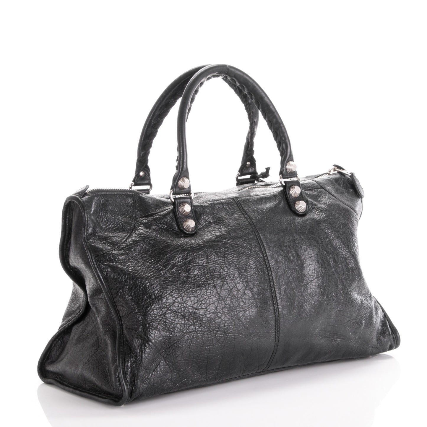 Agneau Giant 12 Silver Hardware Work Black