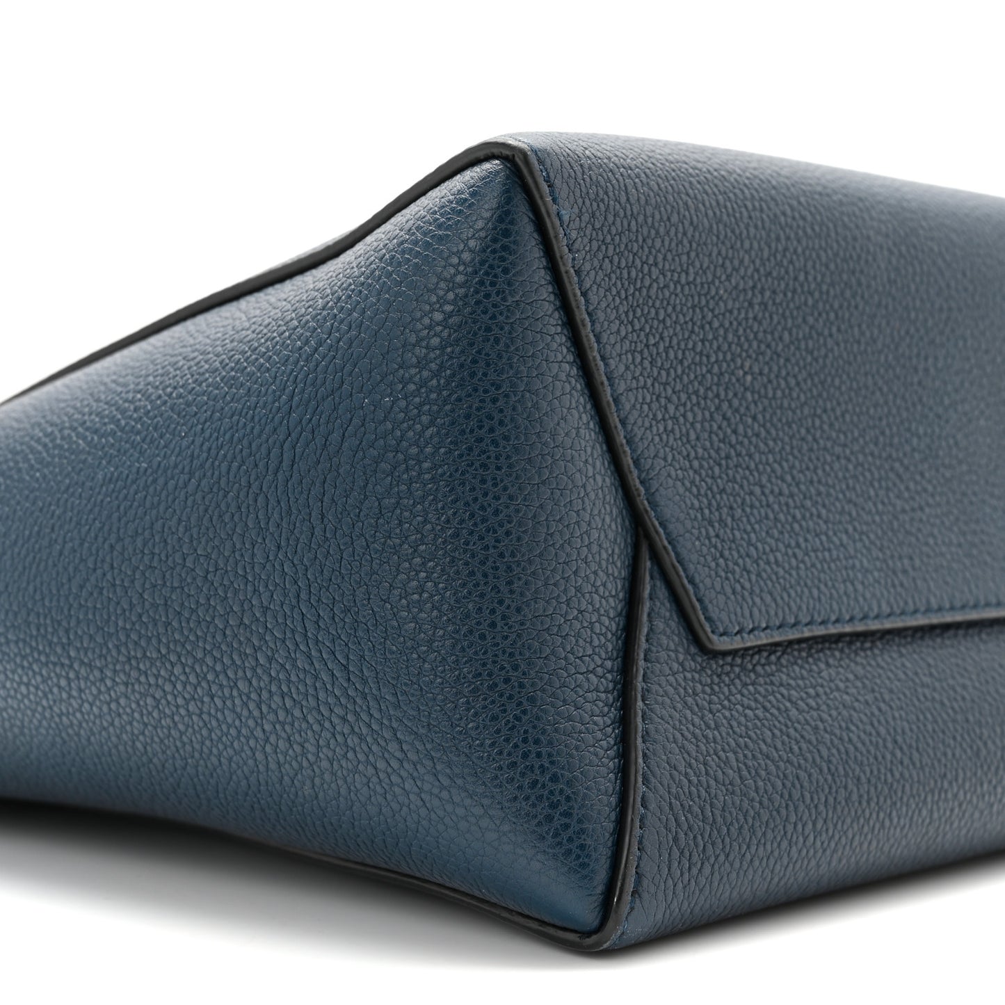 Soft Grained Calfskin Small Sangle Bucket Bag Abyss Blue