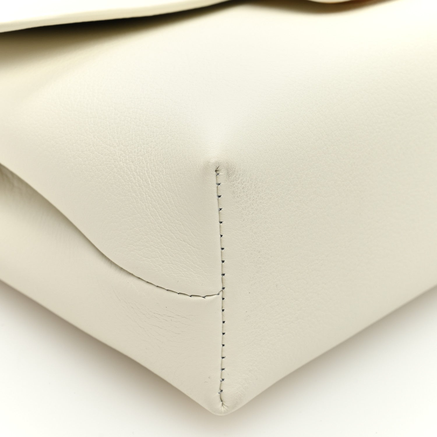 Celine Supple Calfskin Teen Victoire White 1558241 – FASHIONPHILE