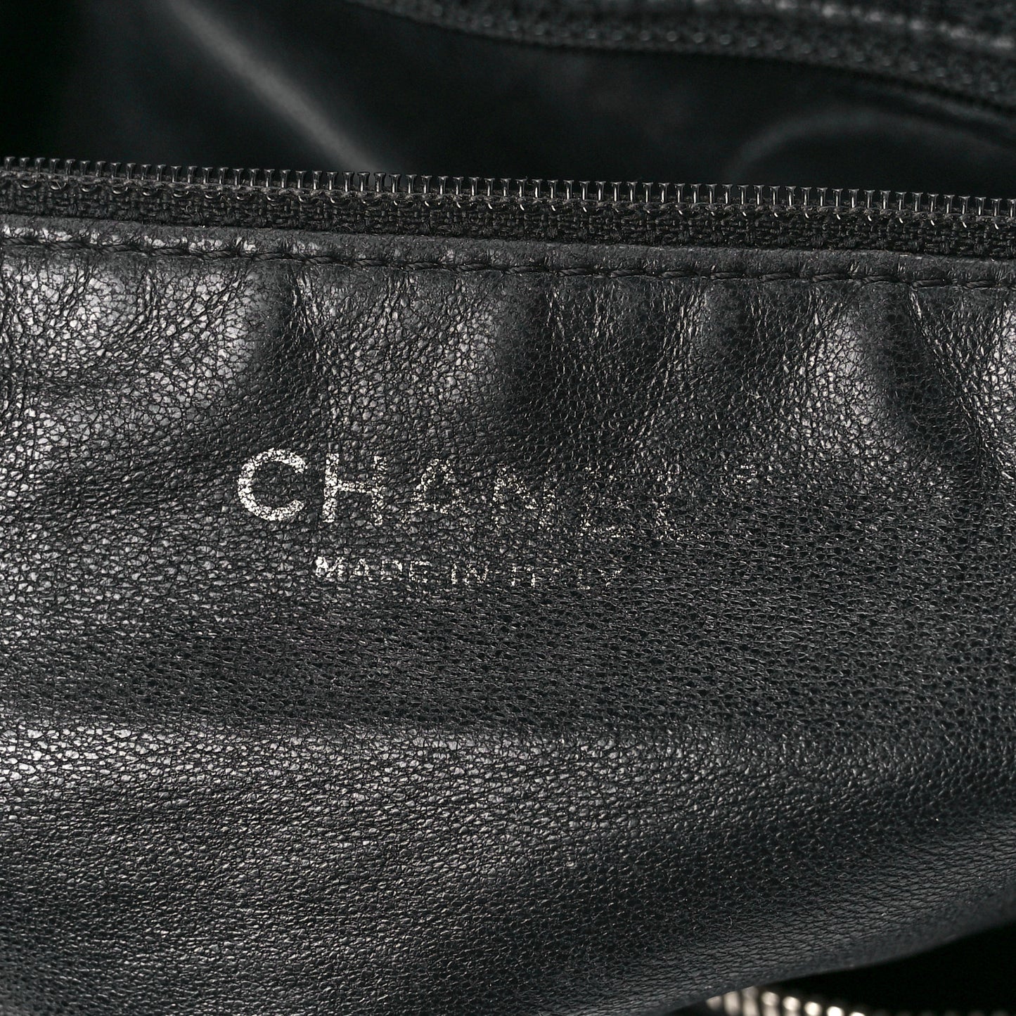 Calfskin Modern Chain Hobo Black