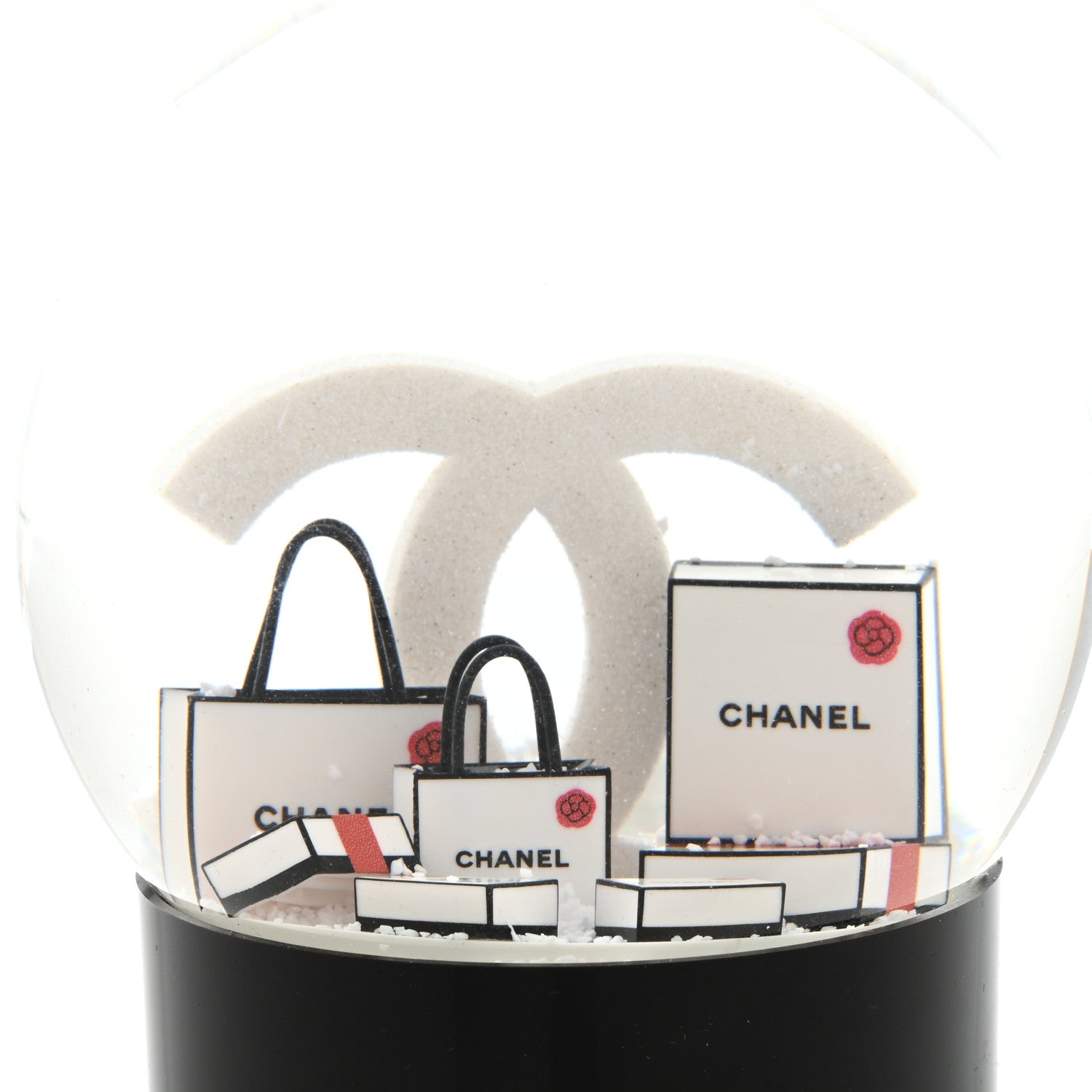 Chanel Glass CC Shopping Bag Snow Globe 6 of 7