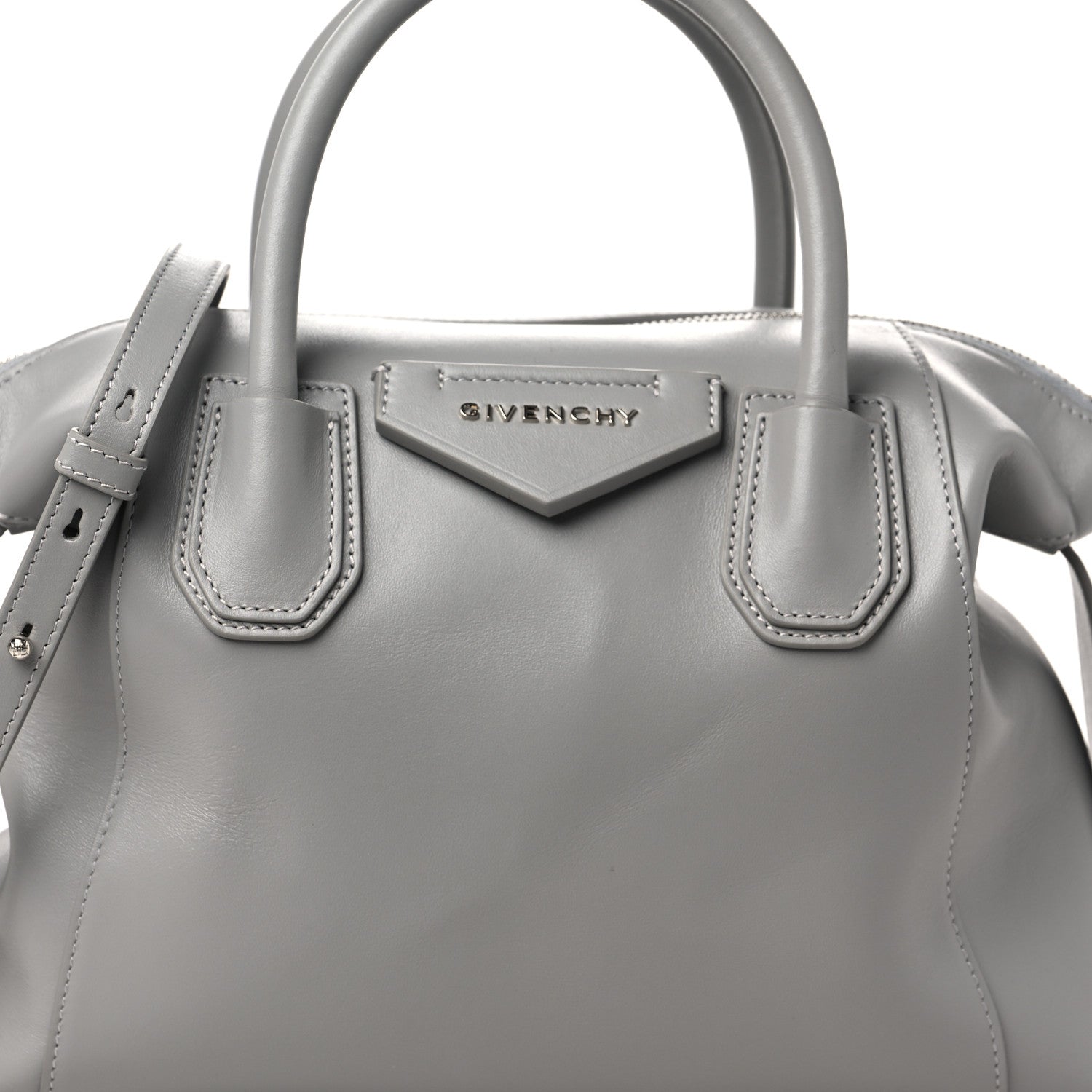 Givenchy Smooth Calfskin Small Soft Antigona Cloud Grey 7 of 9