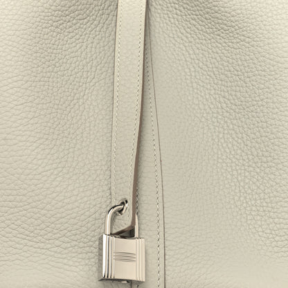 Hermes Taurillon Clemence Picotin Lock 18 PM Gris Perle 8 of 13