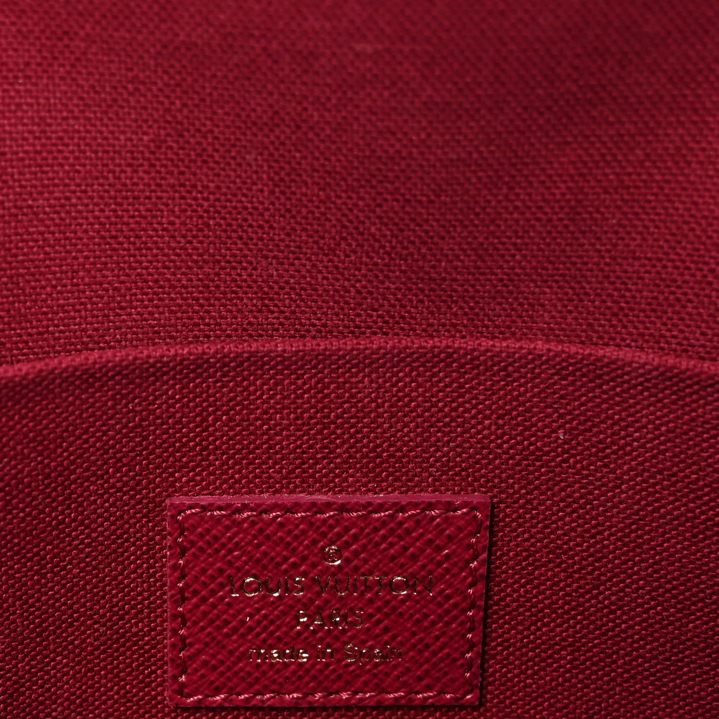 Monogram Pochette Felicie Chain Wallet Fuchsia