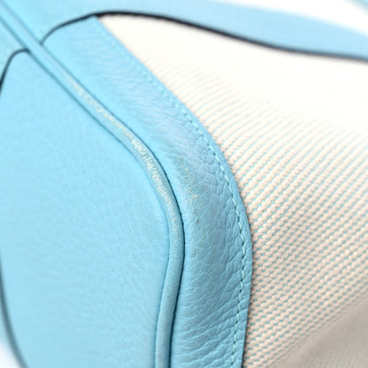 Hermes Twill H Vache Country Garden Party 36 MM Ecru Bleu Atoll 8 of 12