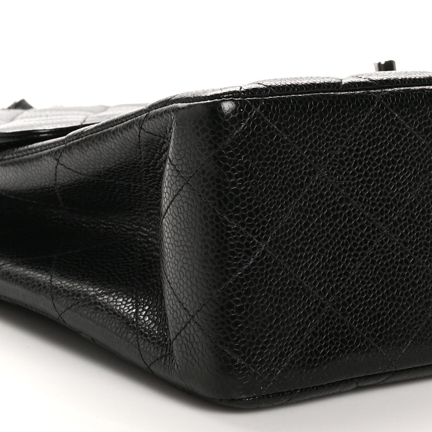 Caviar Quilted Jumbo Single Flap Black
