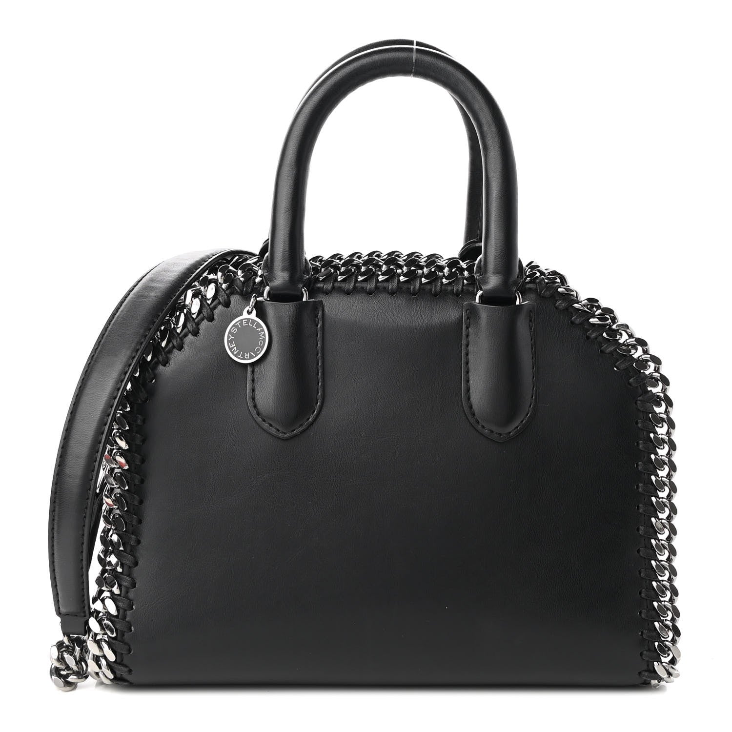 Stella McCartney Eco Alter Nappa Mini Falabella Box Top Handle Bag Black 1 of 8