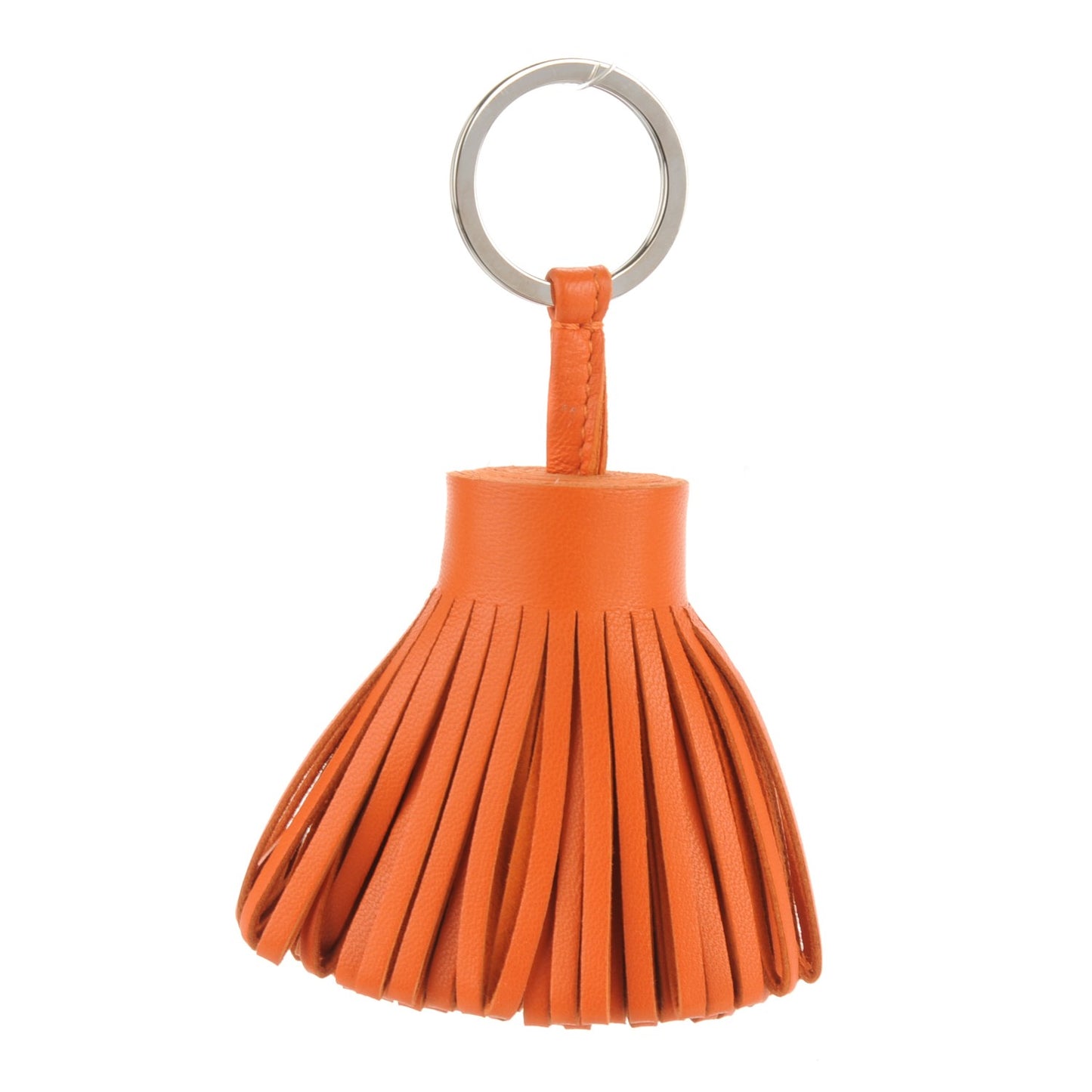 Lambskin Carmen Tassel Key Holder Feu Orange